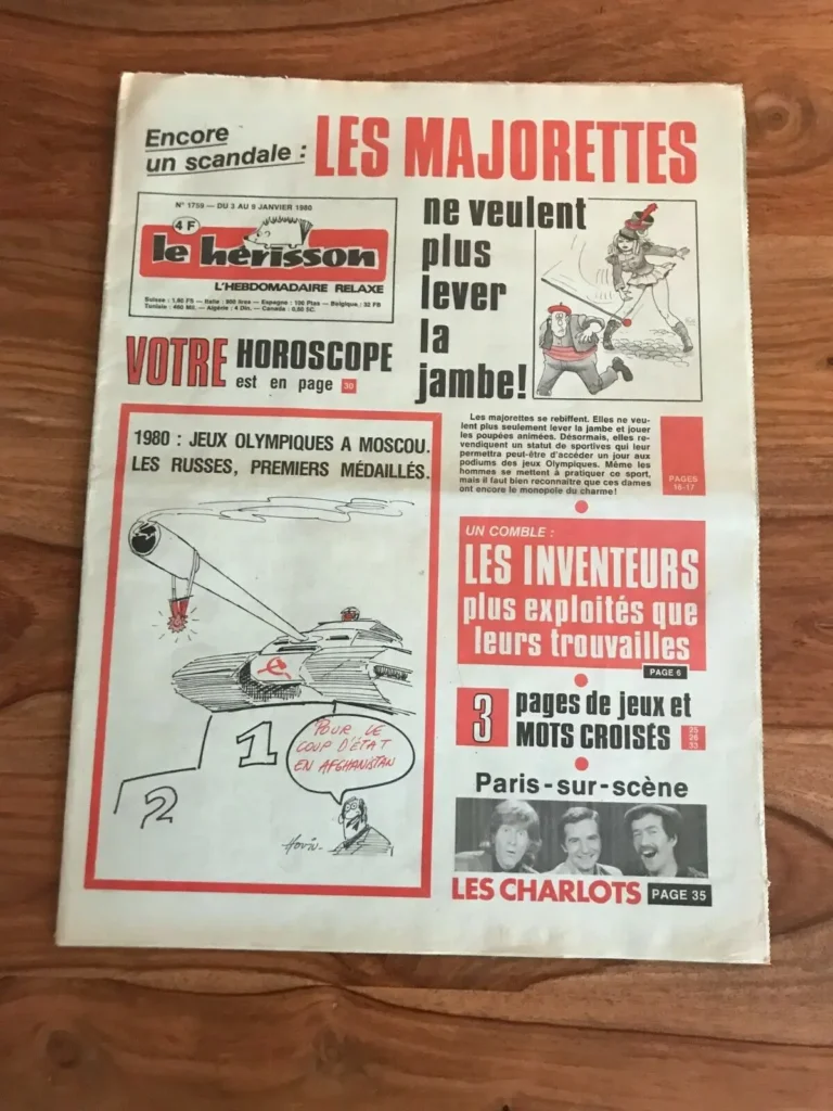 Le hérisson 3 janvier 1980