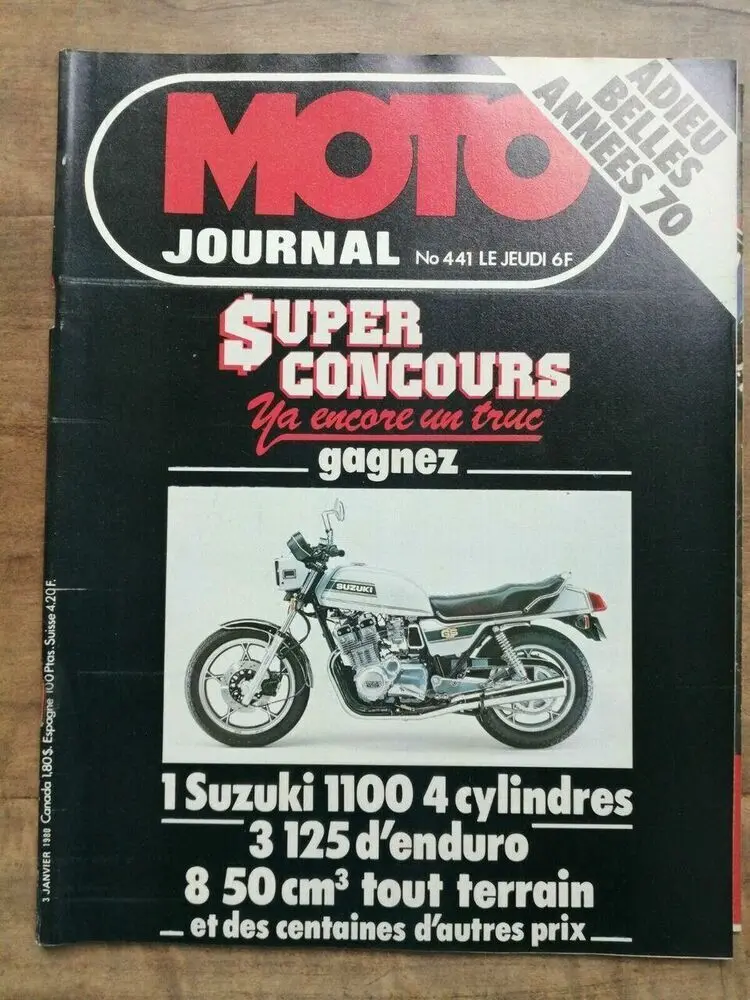 Moto journal 3 janvier 1980