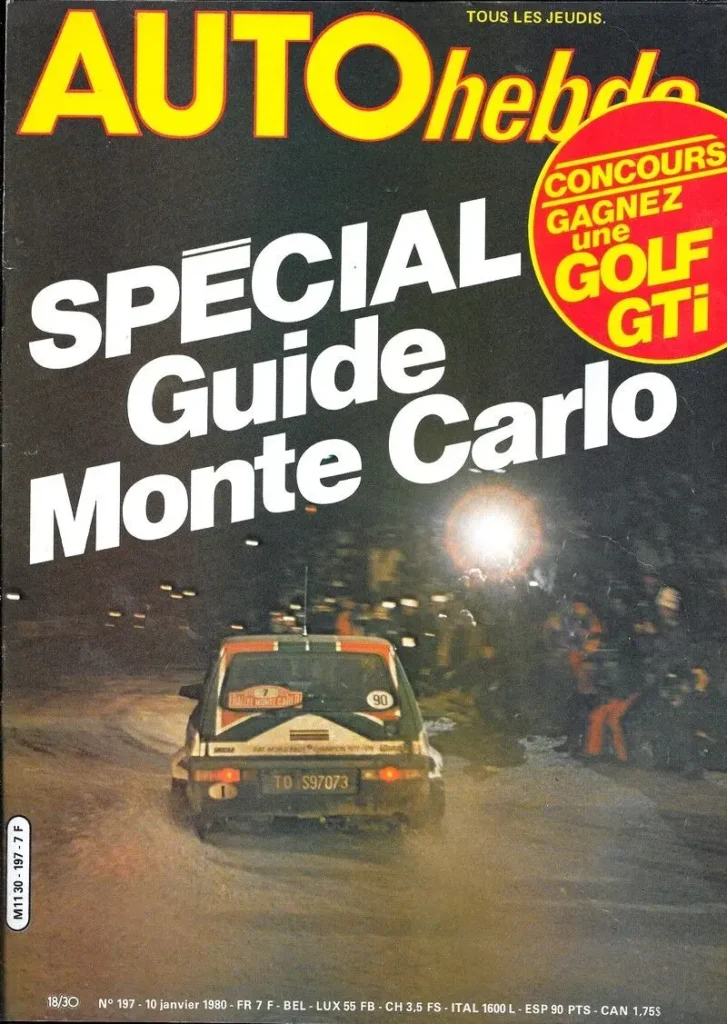 Auto hebdo 10 janvier 1980