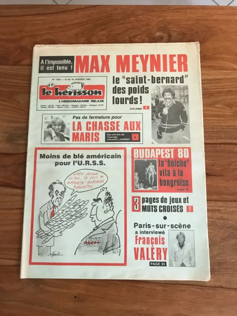 Le hérisson 10 janvier 1980